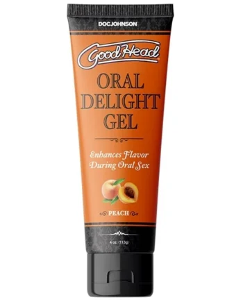 GOODHEAD ORAL DELIGHT GEL 4 OZ PEACH (BULK)