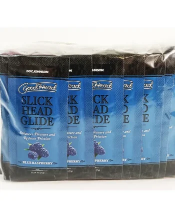 GOODHEAD SLICK HEAD GLIDE BULK REFILL BLUE RASPBERRY 48 PCS 0.24 OZ