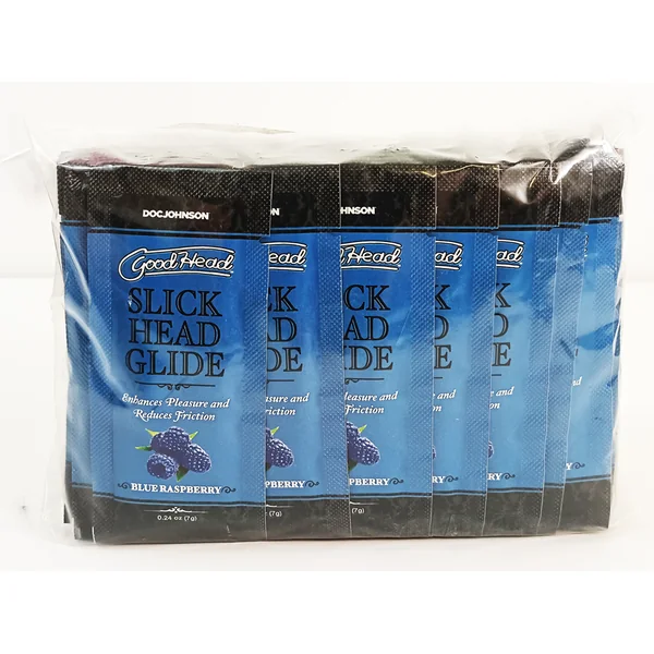 GOODHEAD SLICK HEAD GLIDE BULK REFILL BLUE RASPBERRY 48 PCS 0.24 OZ