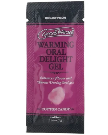 GoodHead Warming Oral Delight Gel .24oz in Cotton Candy