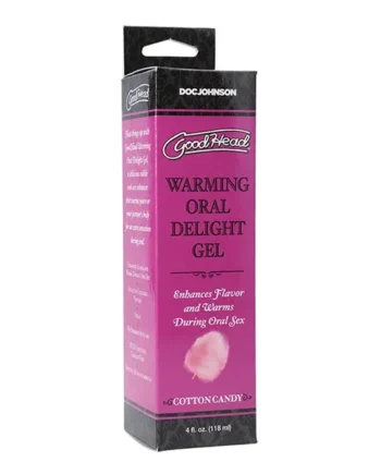 GoodHead Warming Oral Delight Gel – 4 oz Cotton Candy