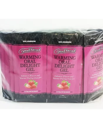 GOODHEAD WARMING ORAL DELIGHT GEL STRAWBERRY 48 PCS 0.24 OZ