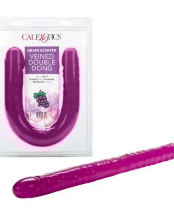Grape Scented Double Dong 18" by Cal Exotics