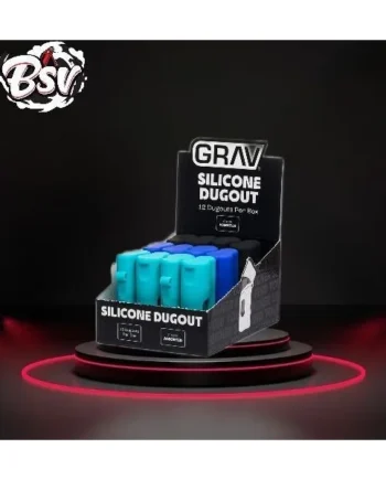 Grav Silicone Dugout W/Pop Display 12pk Assorted Colors