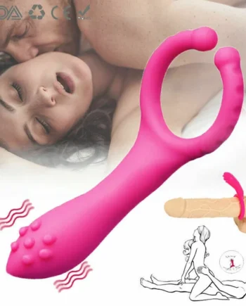 G-spot Stimulation Silicone Nipple Clip Cock Ring For Couples