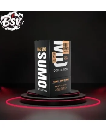Half Bak’d D9 SUMO Pure Peach Gummies 2ct 30 Per Pack