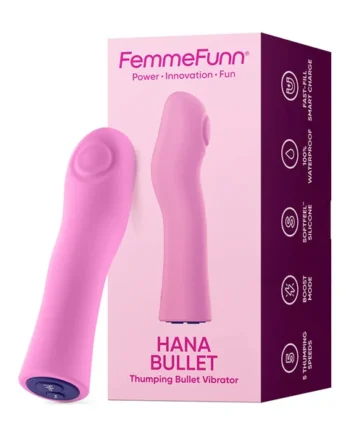 Hana Bullet Thumping Vibrator - Pink
