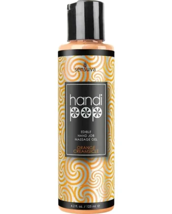HandiPop Edible Hand Job Massage Gel Orange Cream 4.2oz