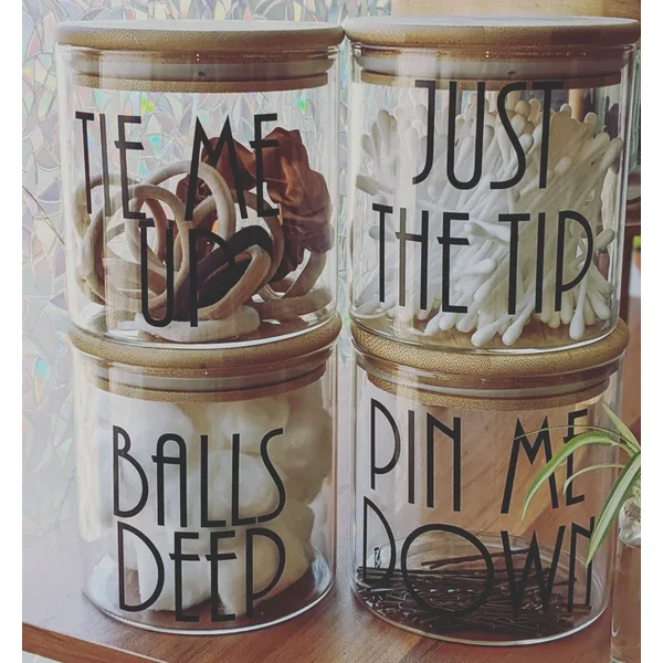 Handmade Bathroom Storage Jars