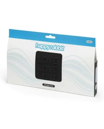 Happy Rabbit LOVE Medium Silicone Zipper Storage Case