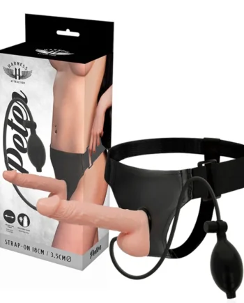 Harness attraction arnes peter with inflatable penis 18 x 3.5cm sex toy vibration