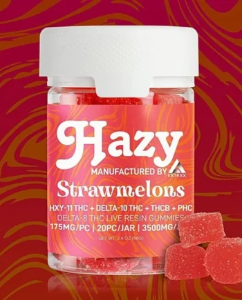 Hazy Gummy 3500MG HXY-11+Delta 10+THCB+PHC+D8 Strawmelons
