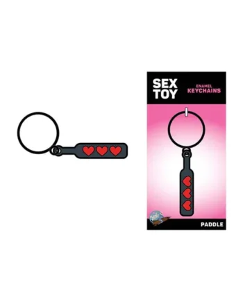 Hearts Paddle Keychain by Wood Rocket