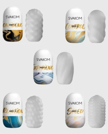 Hedy X Mixed Reusable Masturbators 5 - Pack