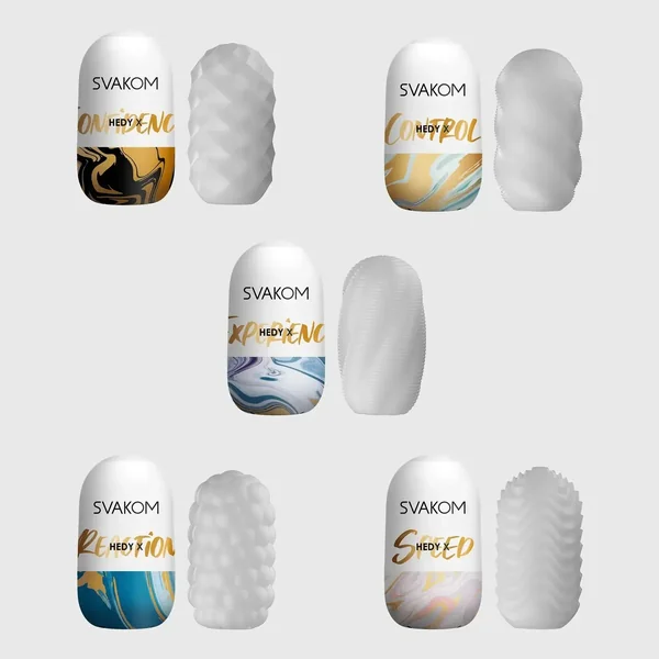 Hedy X Mixed Reusable Masturbators 5 - Pack