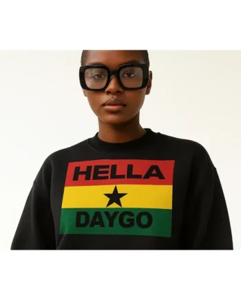 Hella Daygo Unisex Black Star Hoodie