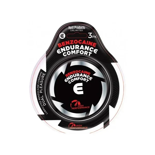 Hella Raw Endurance Comfort Benzocaine Condoms 3pk