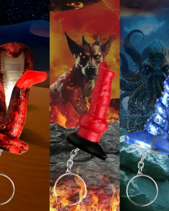 Hell-Hound, Lord Kraken, & King Cobra Silicone Keychain Set