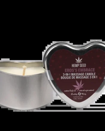 Hemp Seed 3 in 1 Massage Candle Ero's Embrace 4oz by Earthly Body