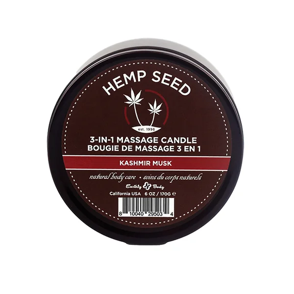 HEMP SEED 3-IN-1 CANDLE KASHMIR MUSK 6OZ