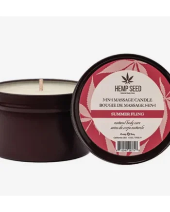 HEMP SEED 3-IN-1 MASSAGE CANDLE SUMMER FLING 6 OZ