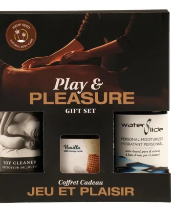 Hemp Seed by Night Play and Pleasure Gift Set - Vanilla