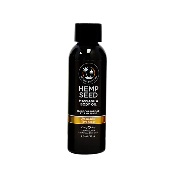 Hemp Seed Massage and Body Oil - Dreamsicle 2 Fl. Oz./ 60ml