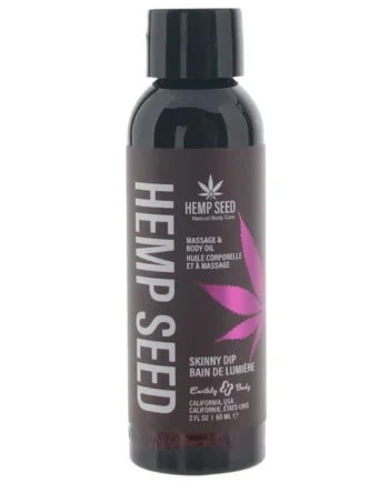 Hemp Seed Massage Oil 2oz/60ml in Skinny Dip
