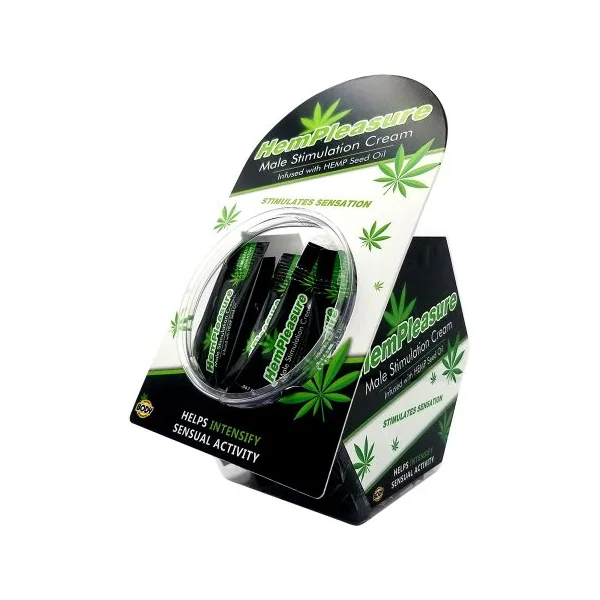 HEMPLEASURE FOR MEN SAMPLE PACKET 50 PC FISHBOWL DISPLAY