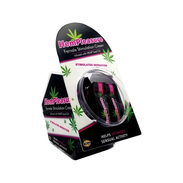 HEMPLEASURE FOR WOMEN SAMPLE PACKET 50 PC FISHBOWL DISPLAY