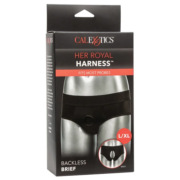 Her Royal Harness Backless Brief - L/XL