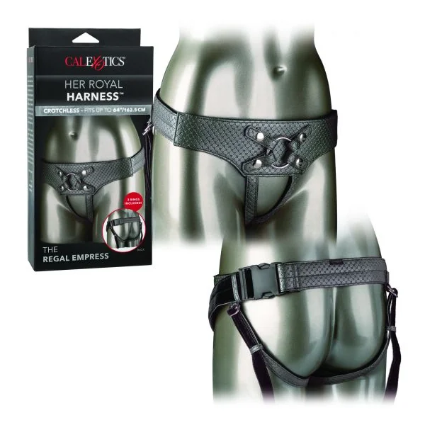 HER ROYAL HARNESS THE REGAL EMPRESS PEWTER