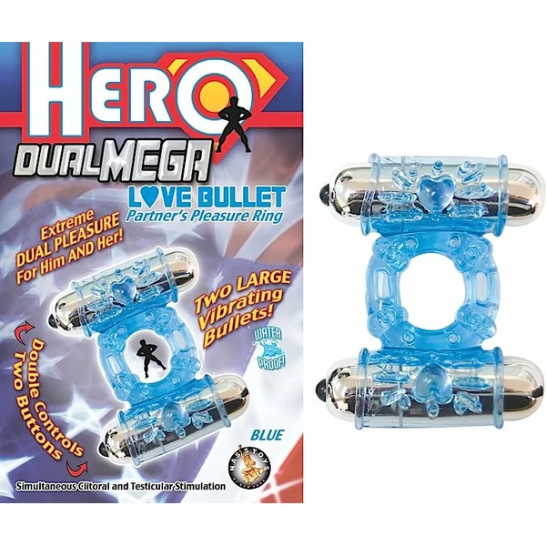 HERO DUAL MEGA LOVE BULLET BLUE