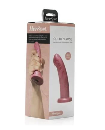 HerSpot “Golden Rose” Dildo -Medium