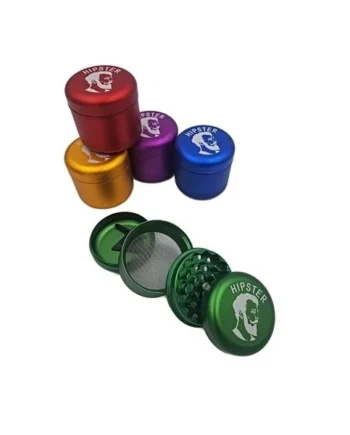 Hipster Aluminum Grinder 50mm 4 Part Plain Design