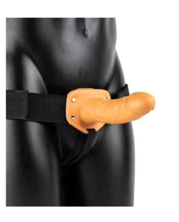 Hollow Strap-on Without Balls 6 Inch - Tan