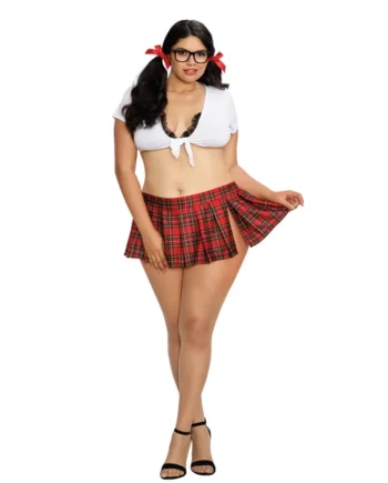 Homeroom Hottie - White/red - Queen Size