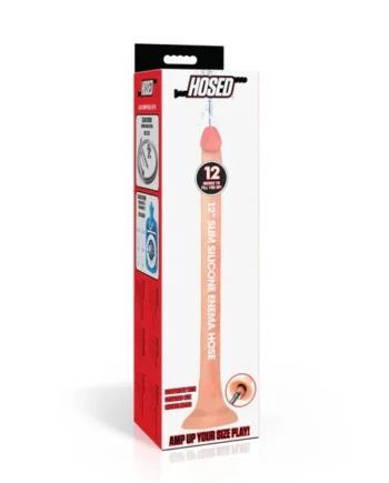 Hosed 12" Slim Silicone Enema Hose by XR