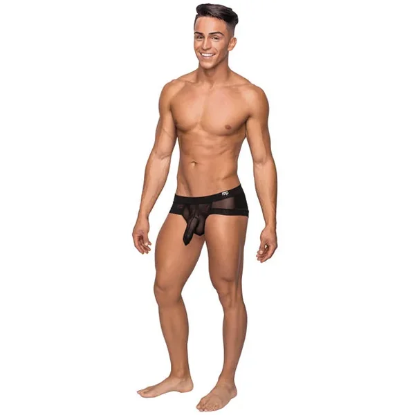 Hoser Stretch Mesh Micro Mini Short Black LG