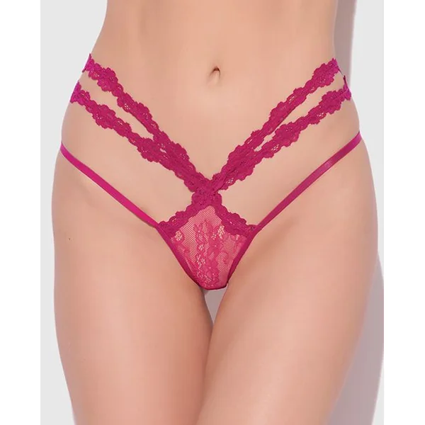 House of Desire Yvone Lace Strappy Backless Tanga Panty