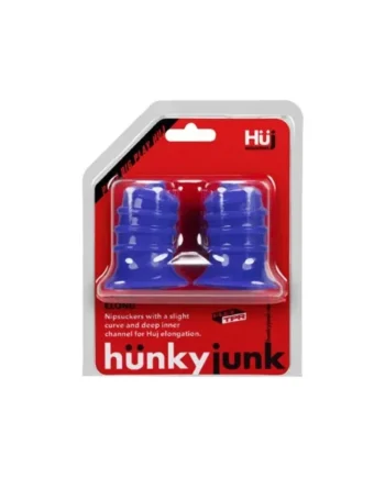 Hunkyjunk ELONG Nip Suckers, Cobalt