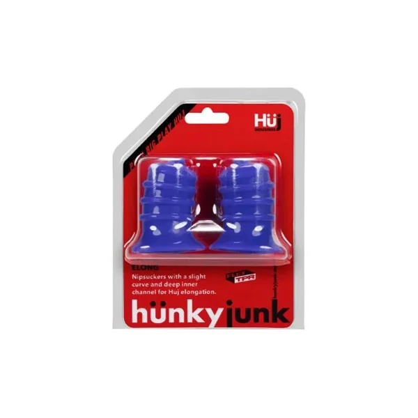 Hunkyjunk ELONG Nip Suckers, Cobalt