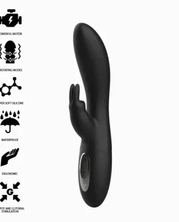 IBIZA - POWERFUL PEARLED ROTATOR WITH RABBIT