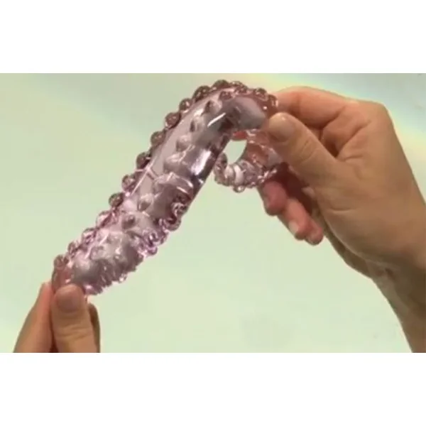 Icicles No 24 Glass G-Spot Dildos 6 Inch Pink