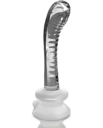 Icicles number 88 dildo crystal with suction cup glass massager