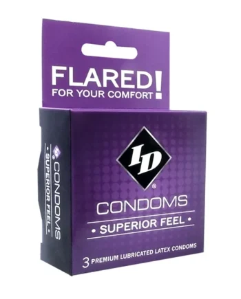 ID SUPERIOR FEEL CONDOM 3PK (out August)