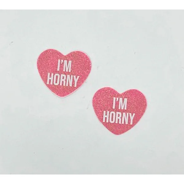 i'm Horny Berry Candy Heart Pasties