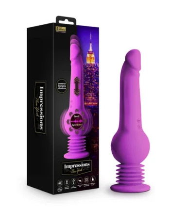 IMPRESSIONS NEW YORK GYROQUAKE DILDO PURPLE