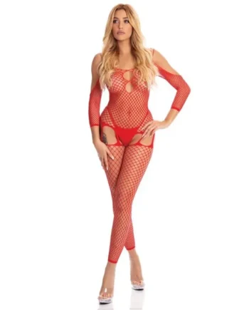 In My Head Bodystocking Red