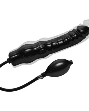 Inflatable 11 Inch Super Dong - Black